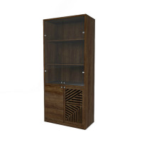 Шкаф для документов со стеклом(1 декоративная дверь) DAKAR