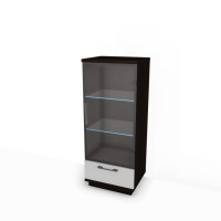 Тумба 1 дверь стекло+ящик, Катрин