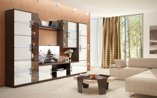 Гостиная Катрин, белый глянец