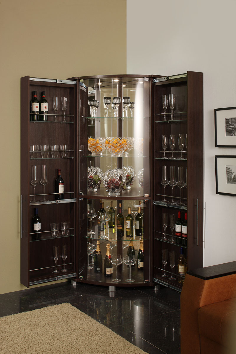 Витрина угловая